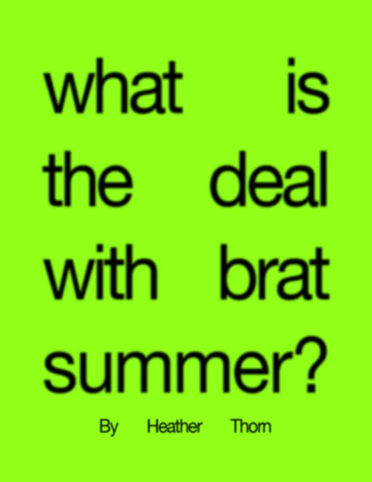 What’s The Deal with BRAT Summer