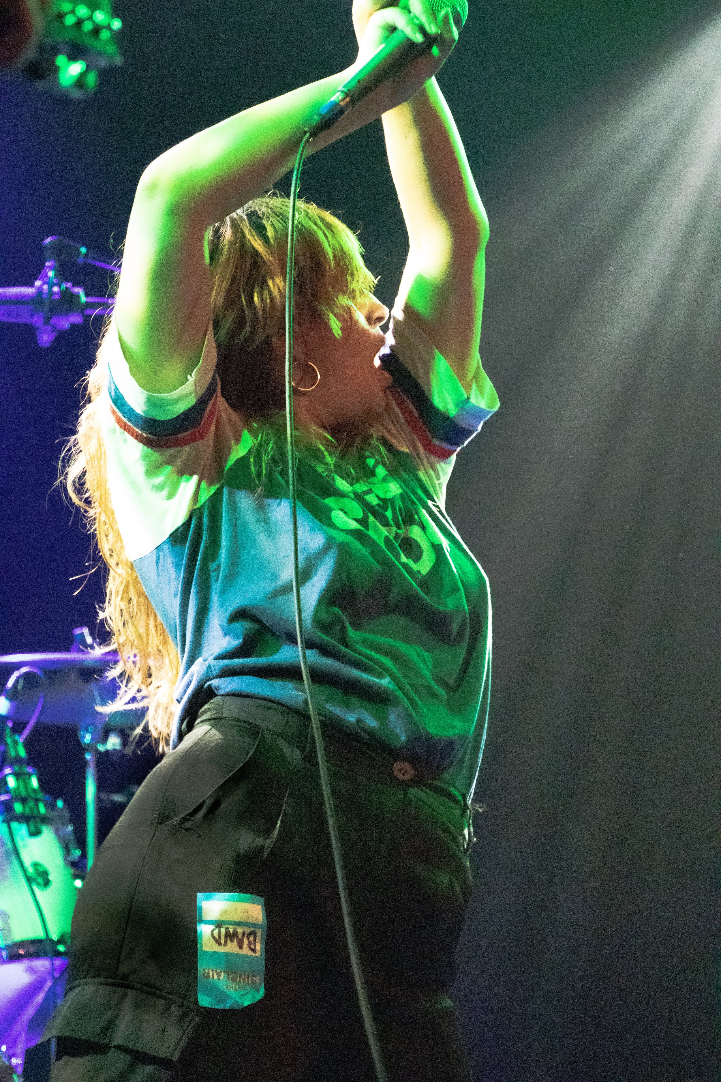  Mannequin Pussy’s lead vocalist, Marisa Dabice, performing at The SInclair 