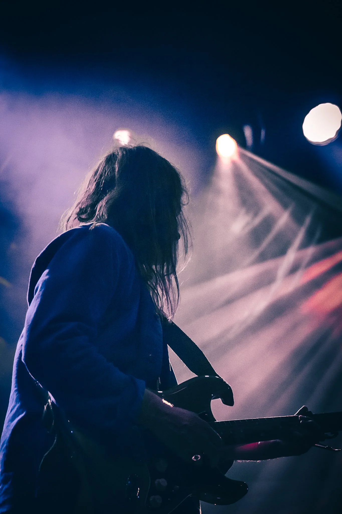   Eric D. Johnson of Fruit Bats performing at the Royale. Photo courtesy of Ally Giust  